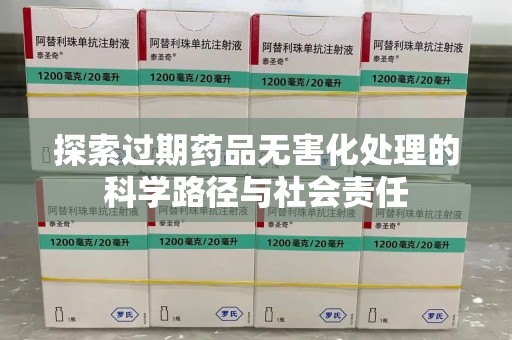 金华探索过期药品无害化处理的科学路径与社会责任